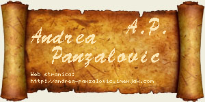Andrea Panzalović vizit kartica